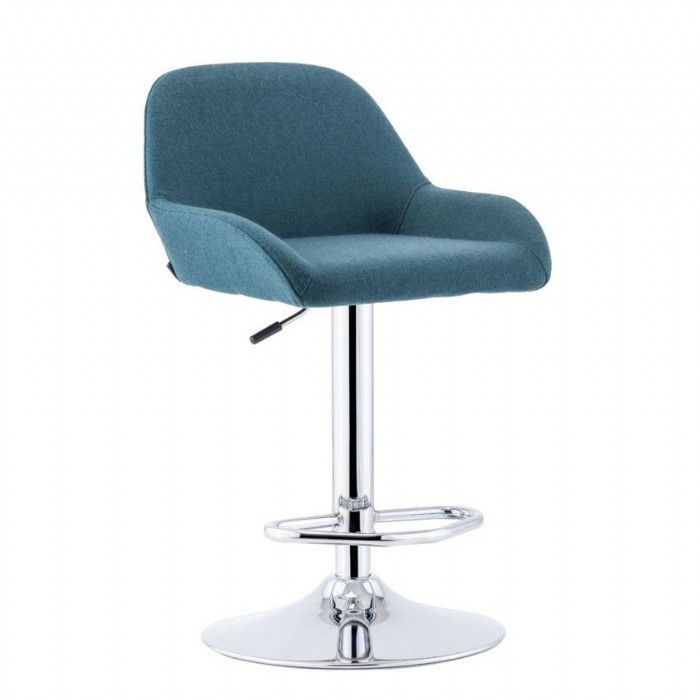 Krom Tepsi Ayakl Ergonomik Kuma Deme Bar Taburesi - BAR 864